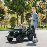 24V Military Willy Jeep 3-Seater Electric Ride-On for Kids – Rugged Adventure Vehicle with Parental Remote | Ride On Kids