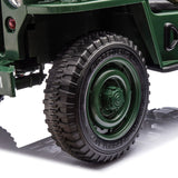 24V Military Willy Jeep 3-Seater Electric Ride-On for Kids – Rugged Adventure Vehicle with Parental Remote | Ride On Kids