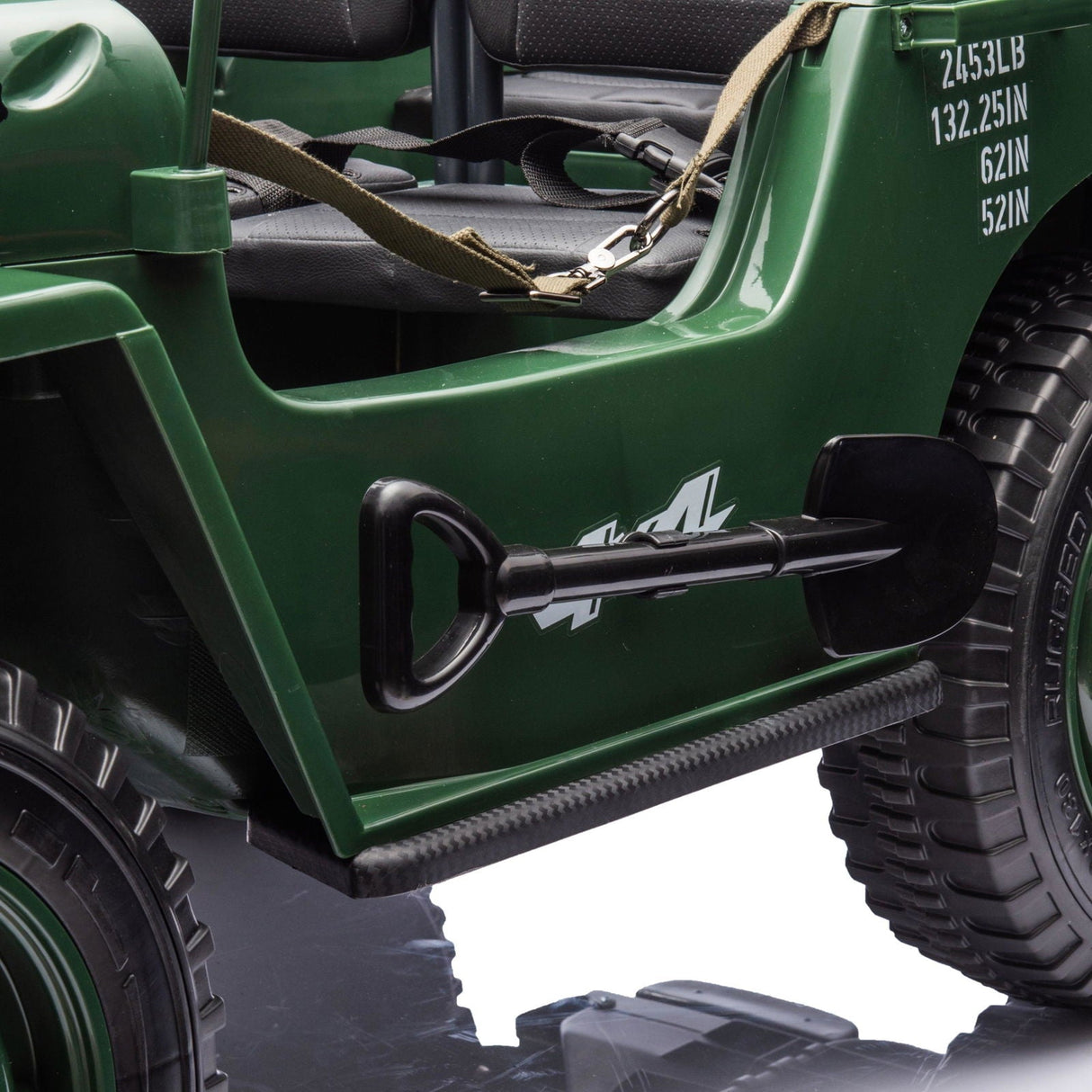 24V Military Willy Jeep 3-Seater Electric Ride-On for Kids – Rugged Adventure Vehicle with Parental Remote | Ride On Kids