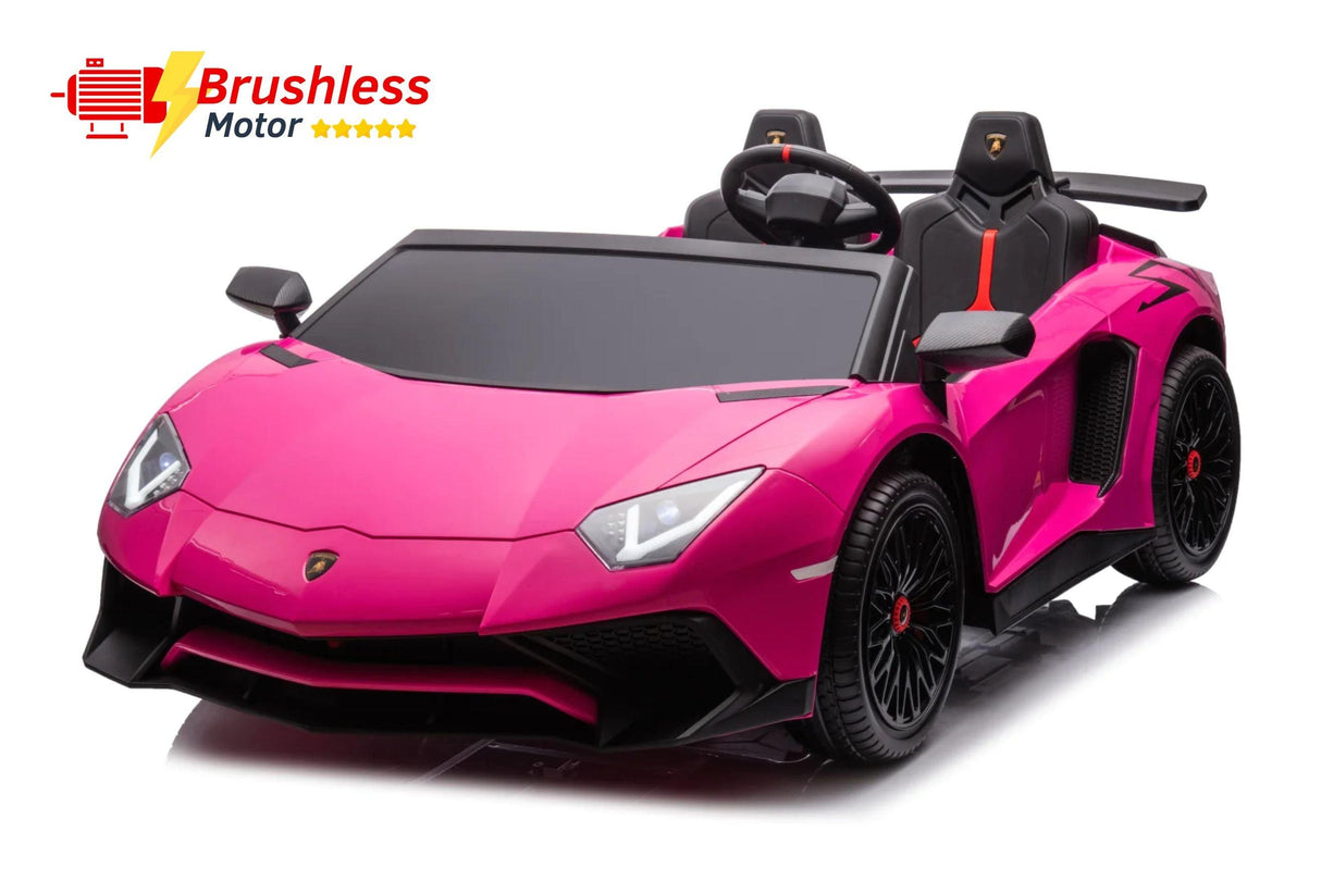 24V Lamborghini Aventador 2-Seater Ride-On Car for Kids – Advanced Brushless Motor & Differential | Ride On Kids