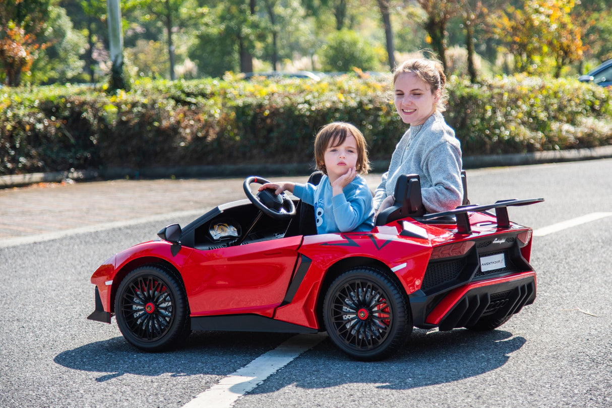 24V Lamborghini Aventador 2-Seater Ride-On Car for Kids – Advanced Brushless Motor & Differential | Ride On Kids