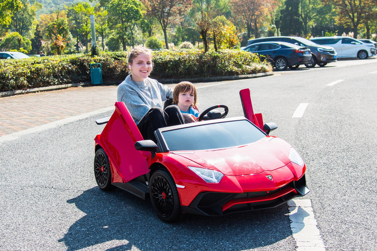 24V Lamborghini Aventador 2-Seater Ride-On Car for Kids – Advanced Brushless Motor & Differential | Ride On Kids