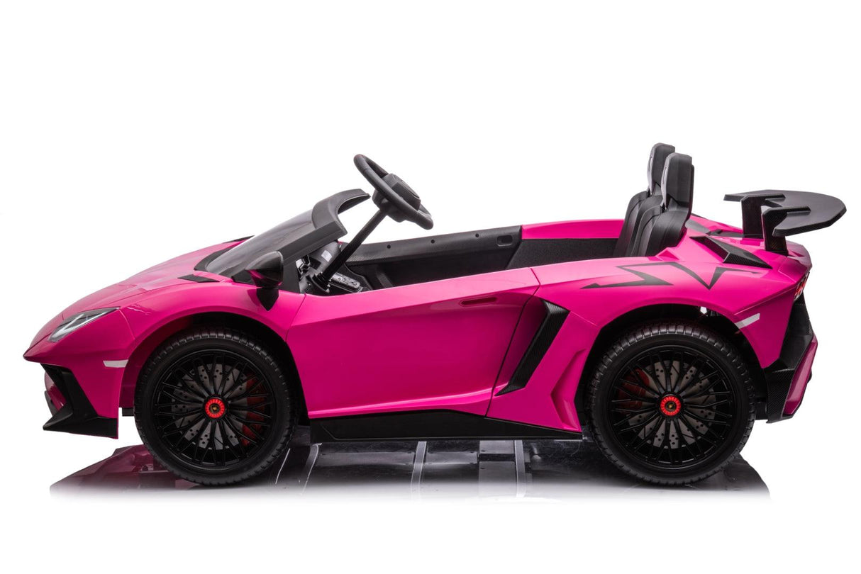 24V Lamborghini Aventador 2-Seater Ride-On Car for Kids – Advanced Brushless Motor & Differential | Ride On Kids