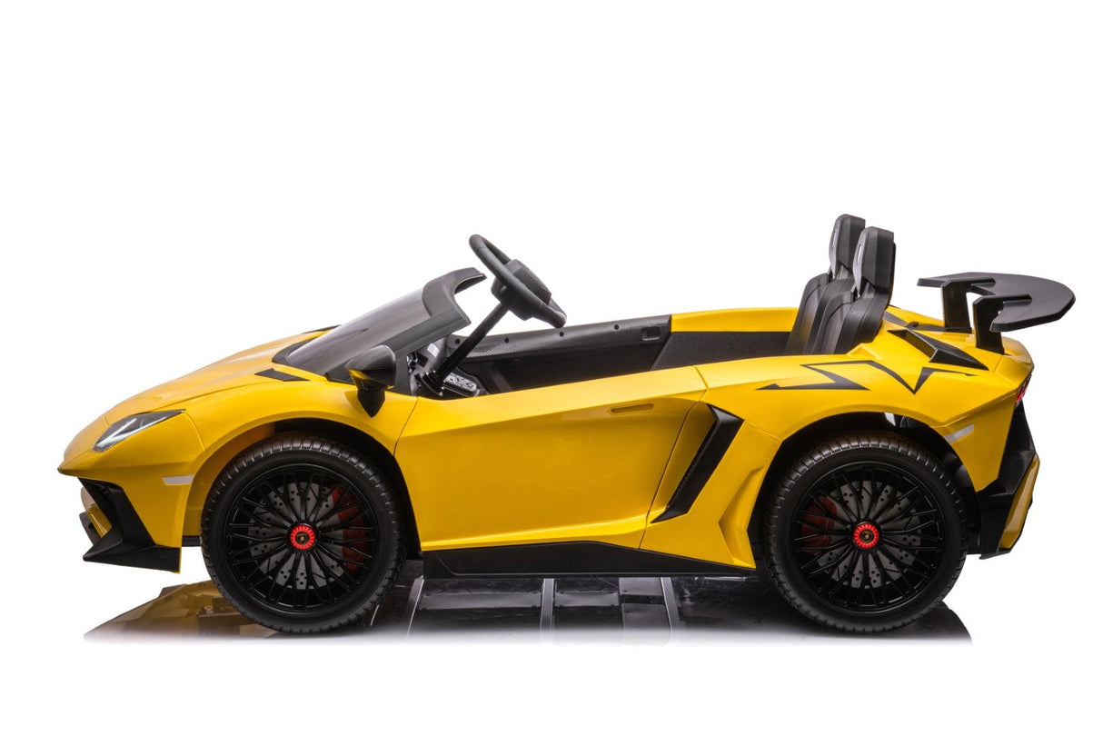 24V Lamborghini Aventador 2-Seater Ride-On Car for Kids – Advanced Brushless Motor & Differential | Ride On Kids