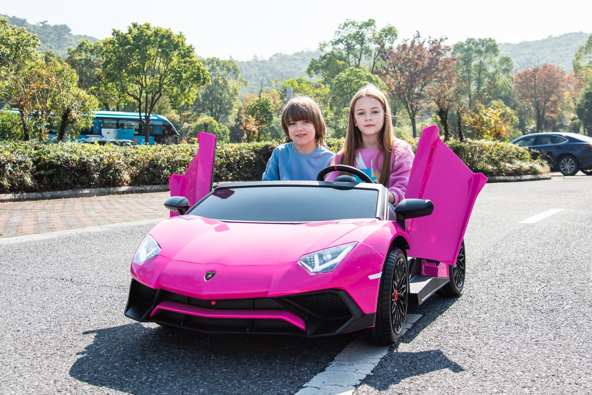 24V Lamborghini Aventador 2-Seater Ride-On Car for Kids – Advanced Brushless Motor & Differential | Ride On Kids
