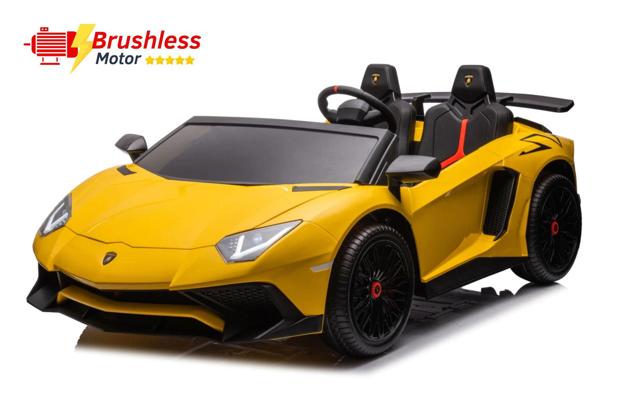 24V Lamborghini Aventador 2-Seater Ride-On Car for Kids – Advanced Brushless Motor & Differential | Ride On Kids