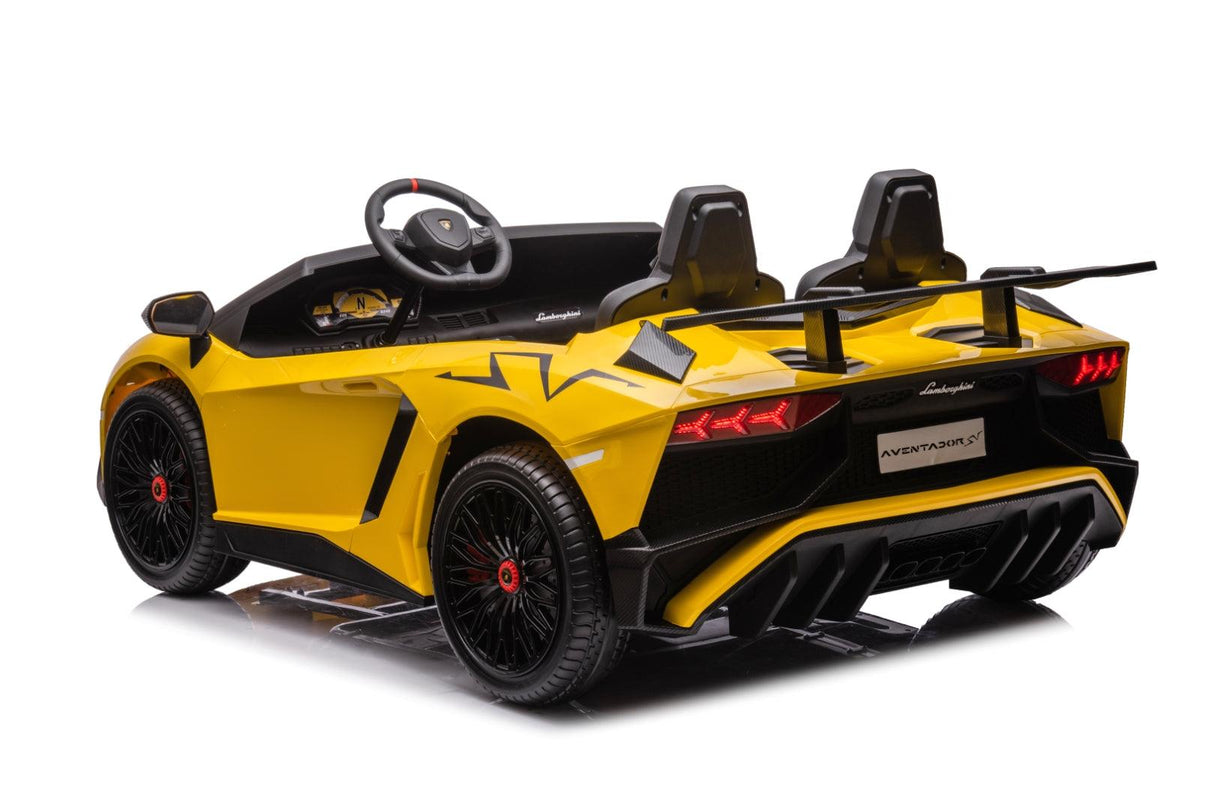 24V Lamborghini Aventador 2-Seater Ride-On Car for Kids – Advanced Brushless Motor & Differential | Ride On Kids