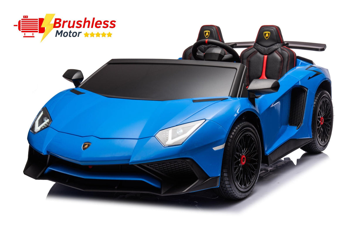 24V Lamborghini Aventador 2-Seater Ride-On Car for Kids – Advanced Brushless Motor & Differential | Ride On Kids
