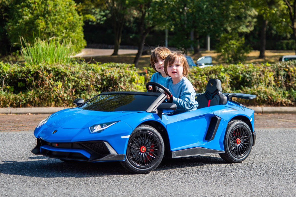 24V Lamborghini Aventador 2-Seater Ride-On Car for Kids – Advanced Brushless Motor & Differential | Ride On Kids