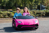 24V Lamborghini Aventador 2-Seater Ride-On Car for Kids – Advanced Brushless Motor & Differential | Ride On Kids