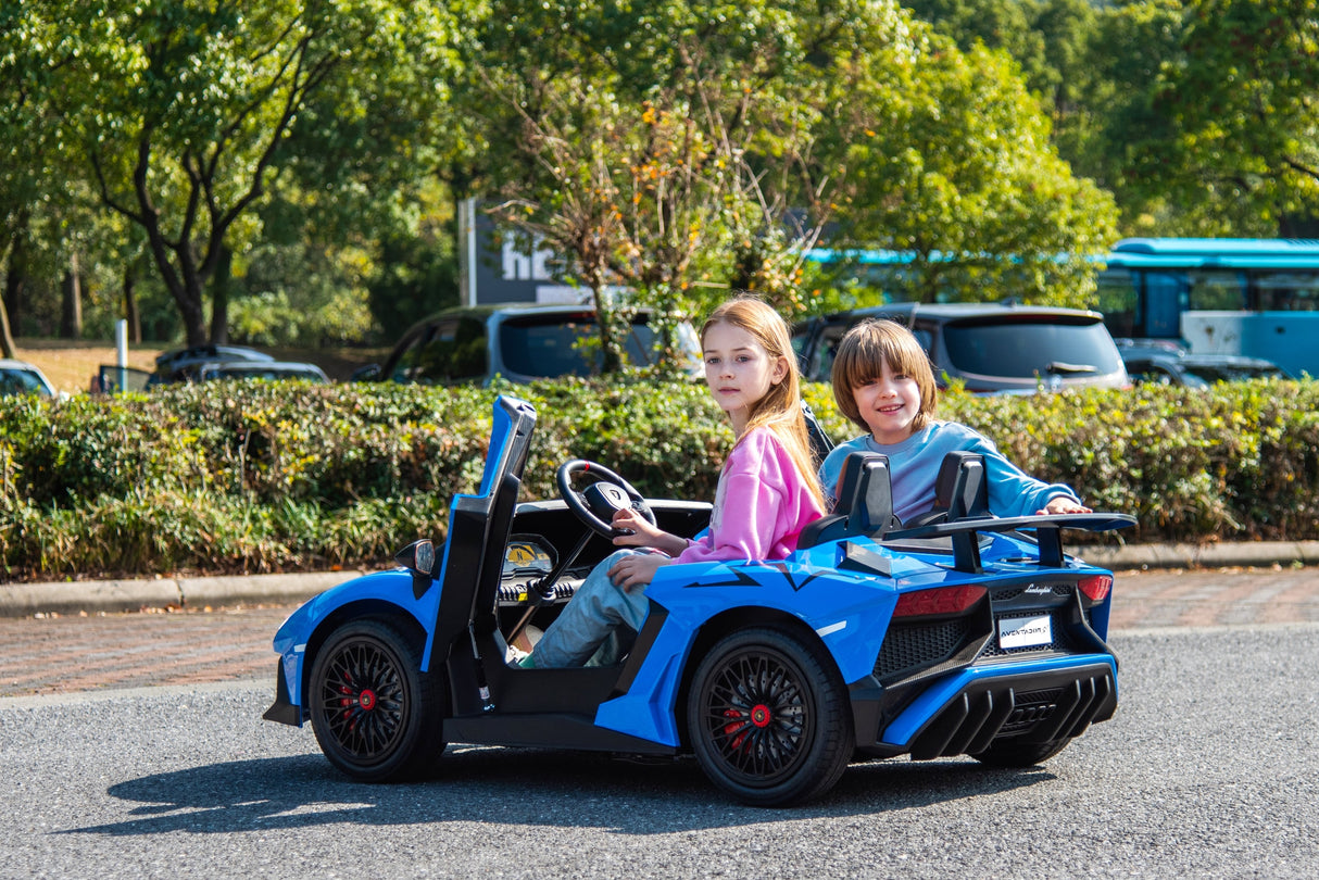 24V Lamborghini Aventador 2-Seater Ride-On Car for Kids – Advanced Brushless Motor & Differential | Ride On Kids