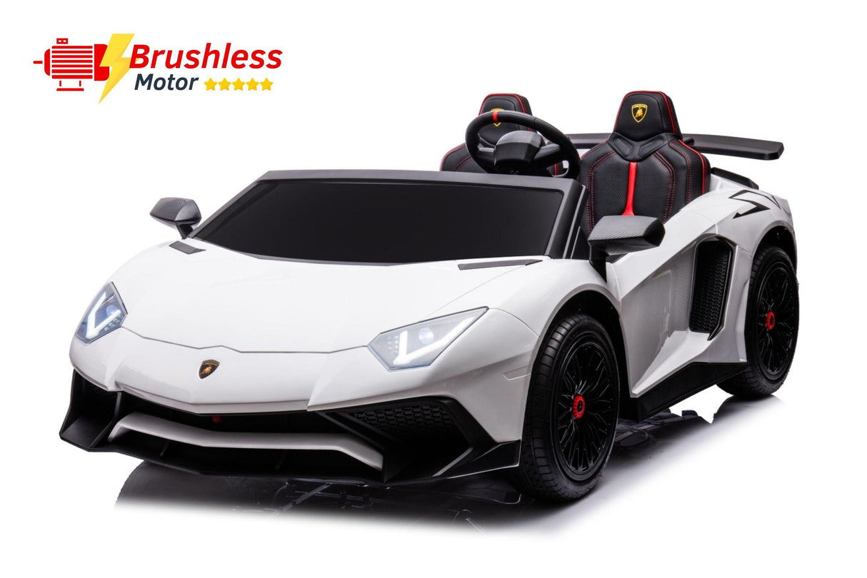 24V Lamborghini Aventador 2-Seater Ride-On Car for Kids – Advanced Brushless Motor & Differential | Ride On Kids
