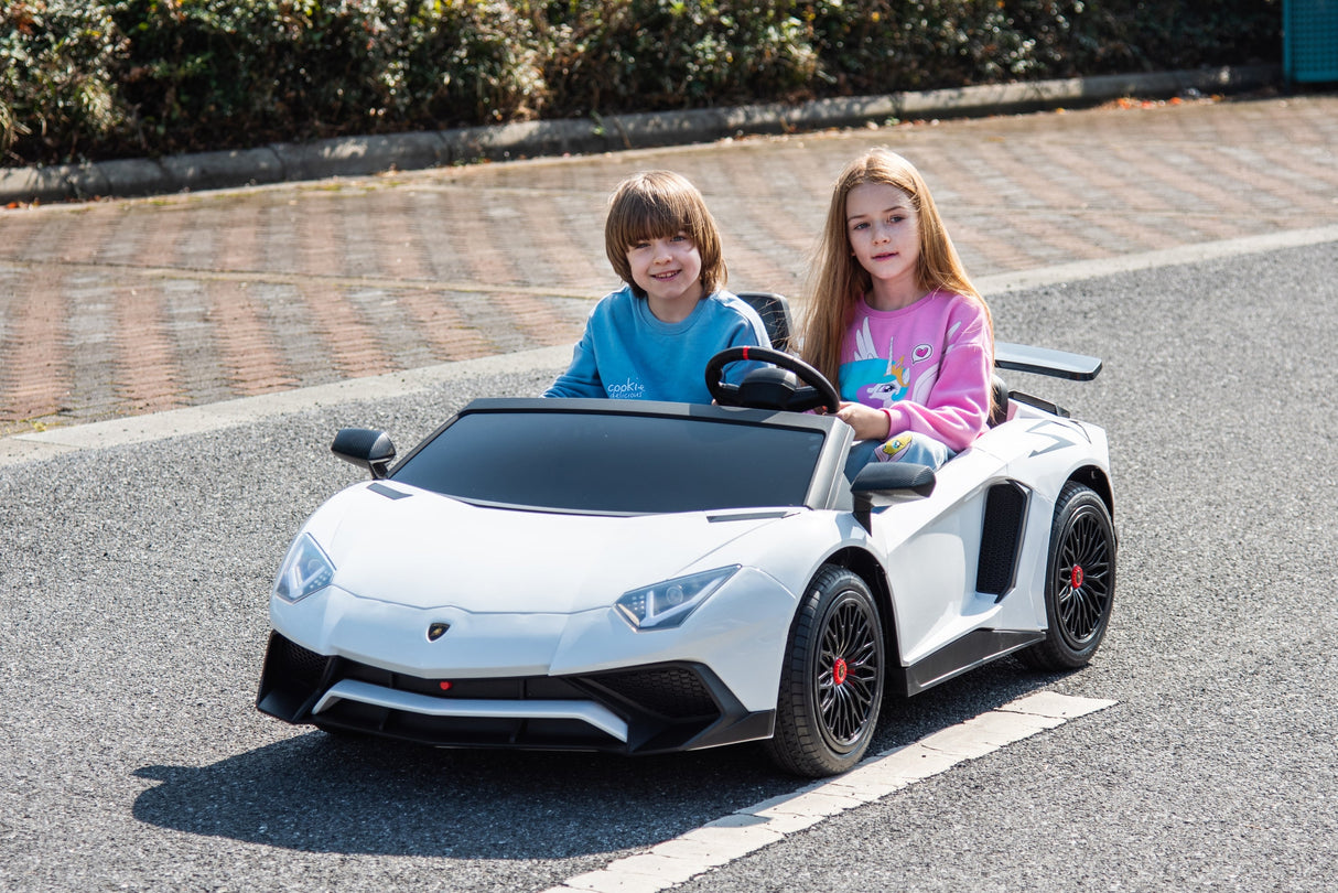 24V Lamborghini Aventador 2-Seater Ride-On Car for Kids – Advanced Brushless Motor & Differential | Ride On Kids
