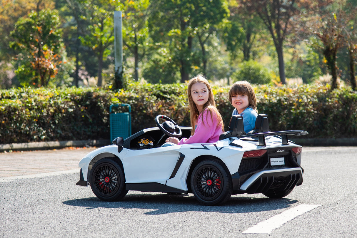 24V Lamborghini Aventador 2-Seater Ride-On Car for Kids – Advanced Brushless Motor & Differential | Ride On Kids