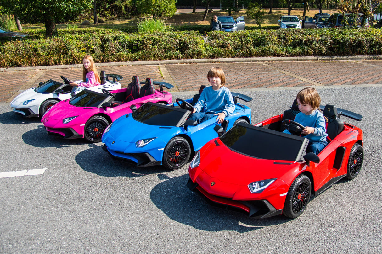 24V Lamborghini Aventador 2-Seater Ride-On Car for Kids – Advanced Brushless Motor & Differential | Ride On Kids