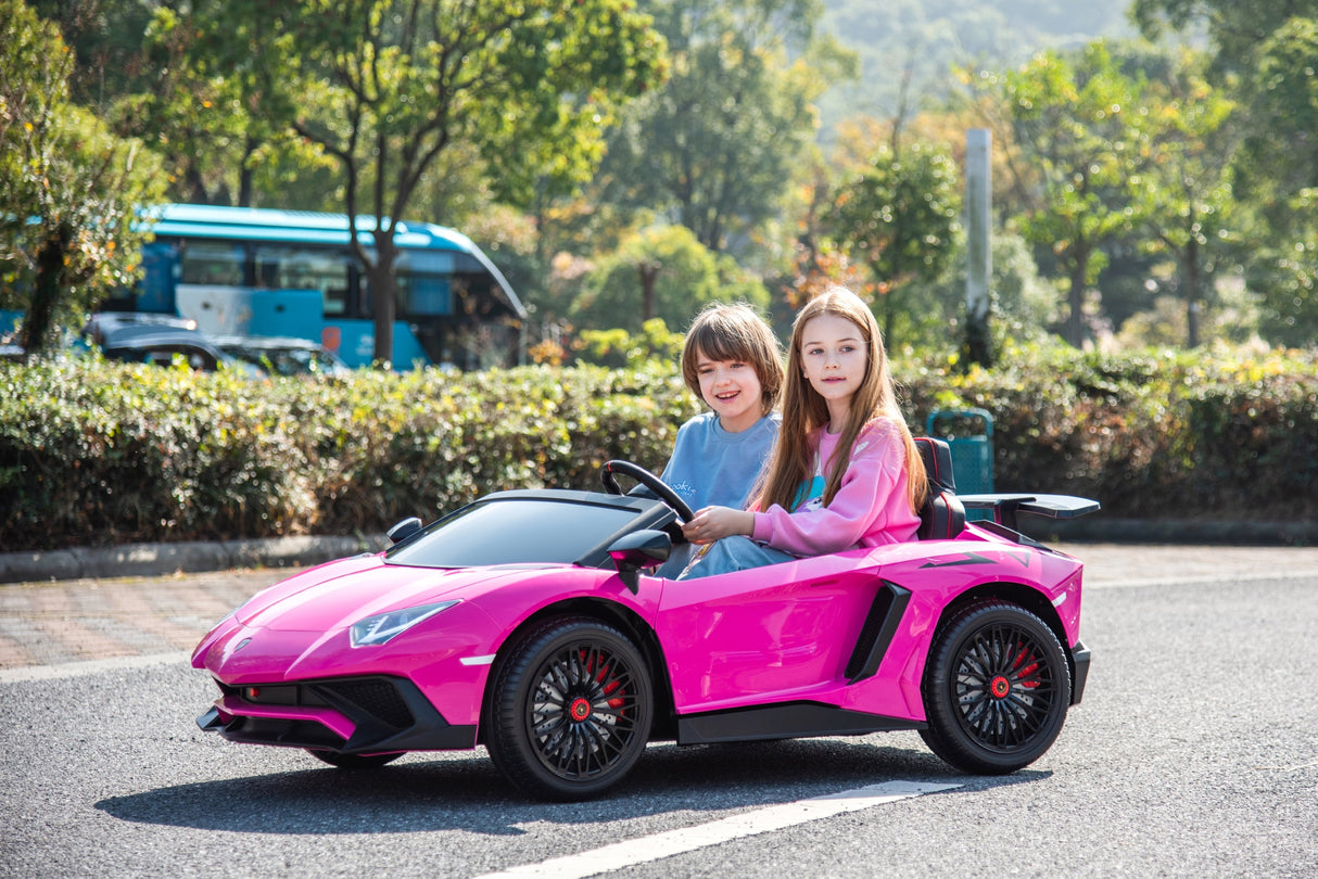 24V Lamborghini Aventador 2-Seater Ride-On Car for Kids – Advanced Brushless Motor & Differential | Ride On Kids