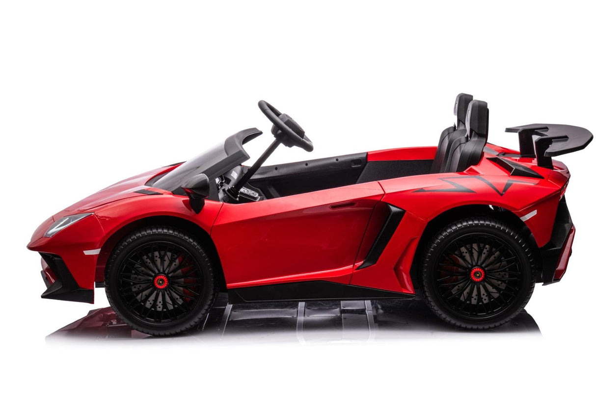 24V Lamborghini Aventador 2-Seater Ride-On Car for Kids – Advanced Brushless Motor & Differential | Ride On Kids