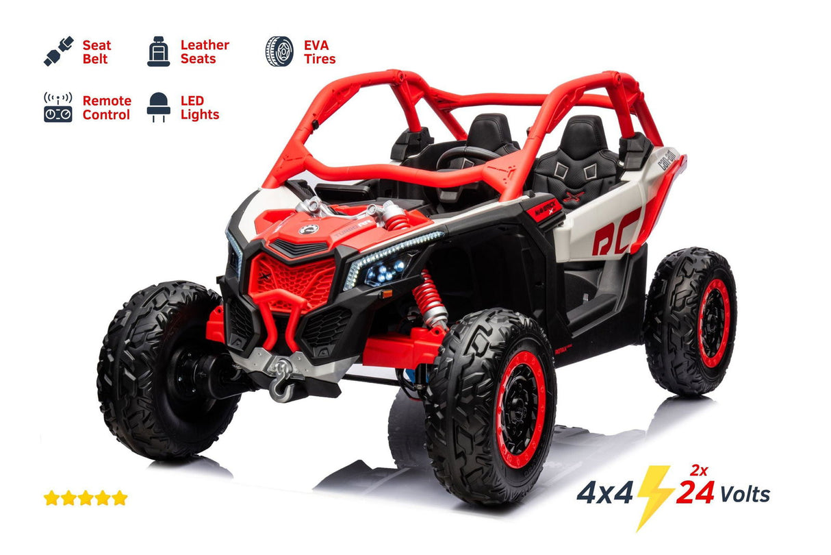 48V 4x4 Can-Am Maverick 2-Seater Ride-On UTV for Kids – Ultimate Off-Road Adventure | Ride On Kids