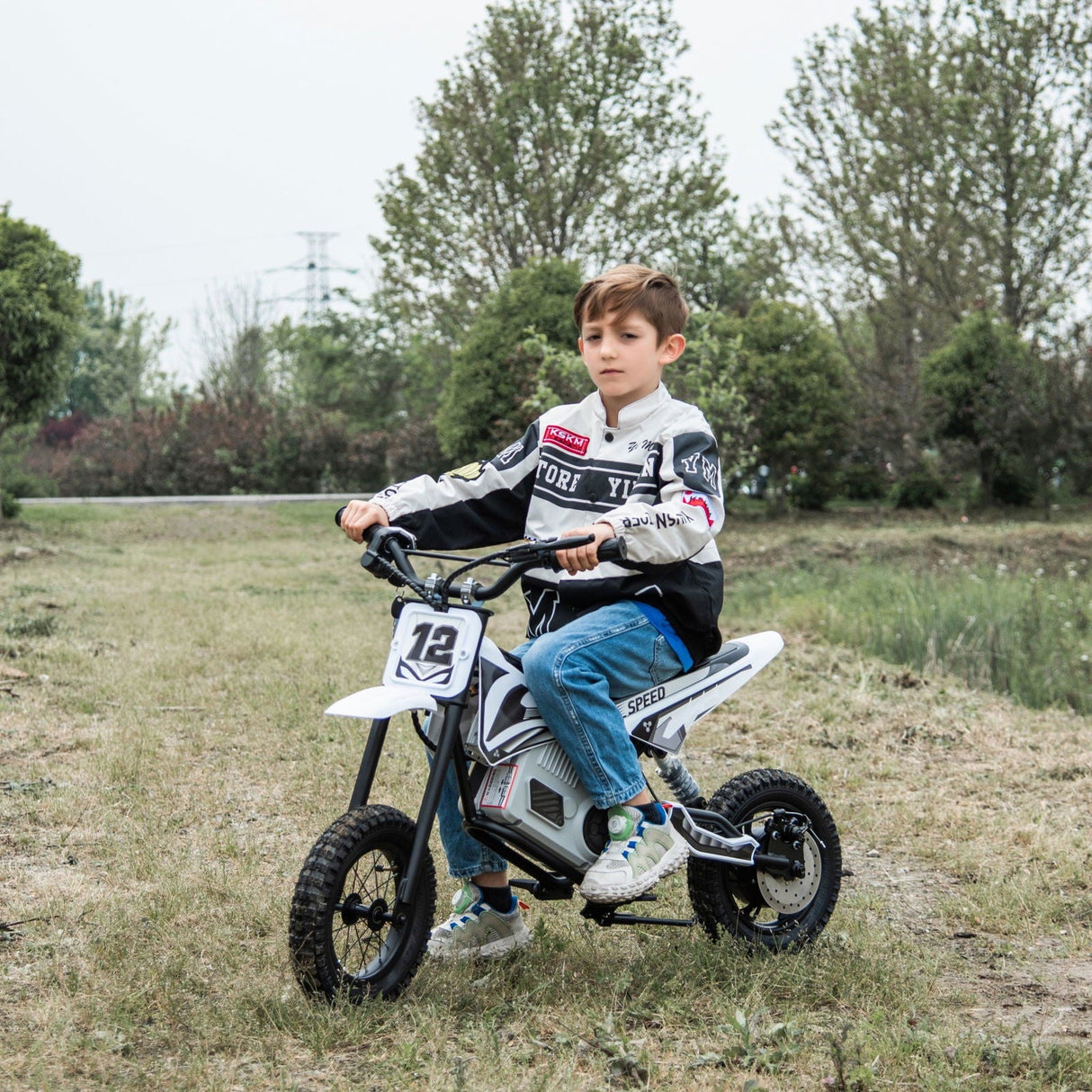36V Ride On Kids Electric Dirt Bike for Teens – High-Performance Off-Road Adventure