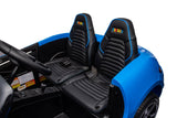 48V Turbo Racer Kids Electric Car – A high-speed, two-seater children's ride-on with a 600W motor, leather seats, LED lights, and all-terrain air tires - view of leather seats.