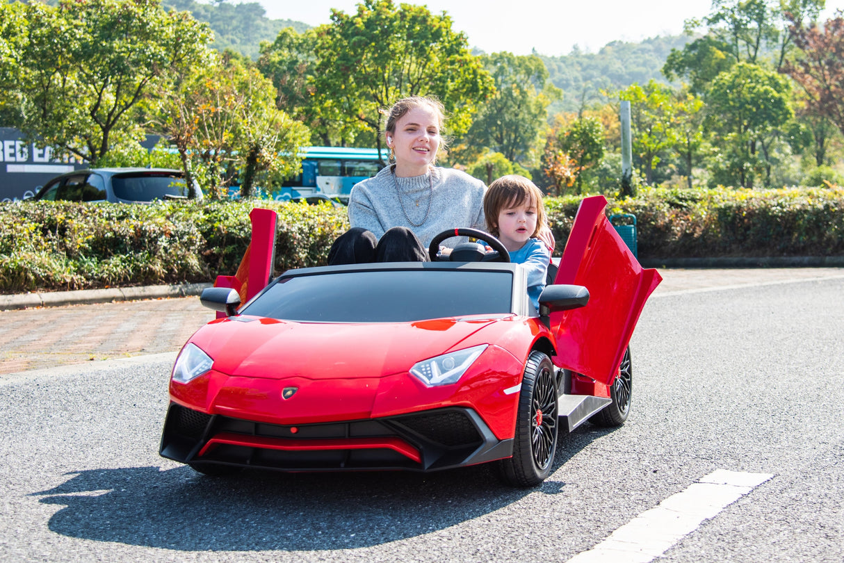 24V Lamborghini Aventador 2-Seater Ride-On Car for Kids – Advanced Brushless Motor & Differential | Ride On Kids