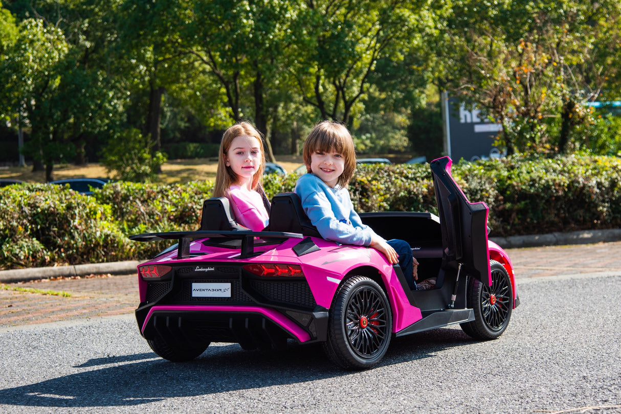 24V Lamborghini Aventador 2-Seater Ride-On Car for Kids – Advanced Brushless Motor & Differential | Ride On Kids
