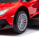Official Lamborghini 3-in-1 Kids Push Ride-On Toy Car – Licensed Ride On with Lights, Music, and Safety Features
