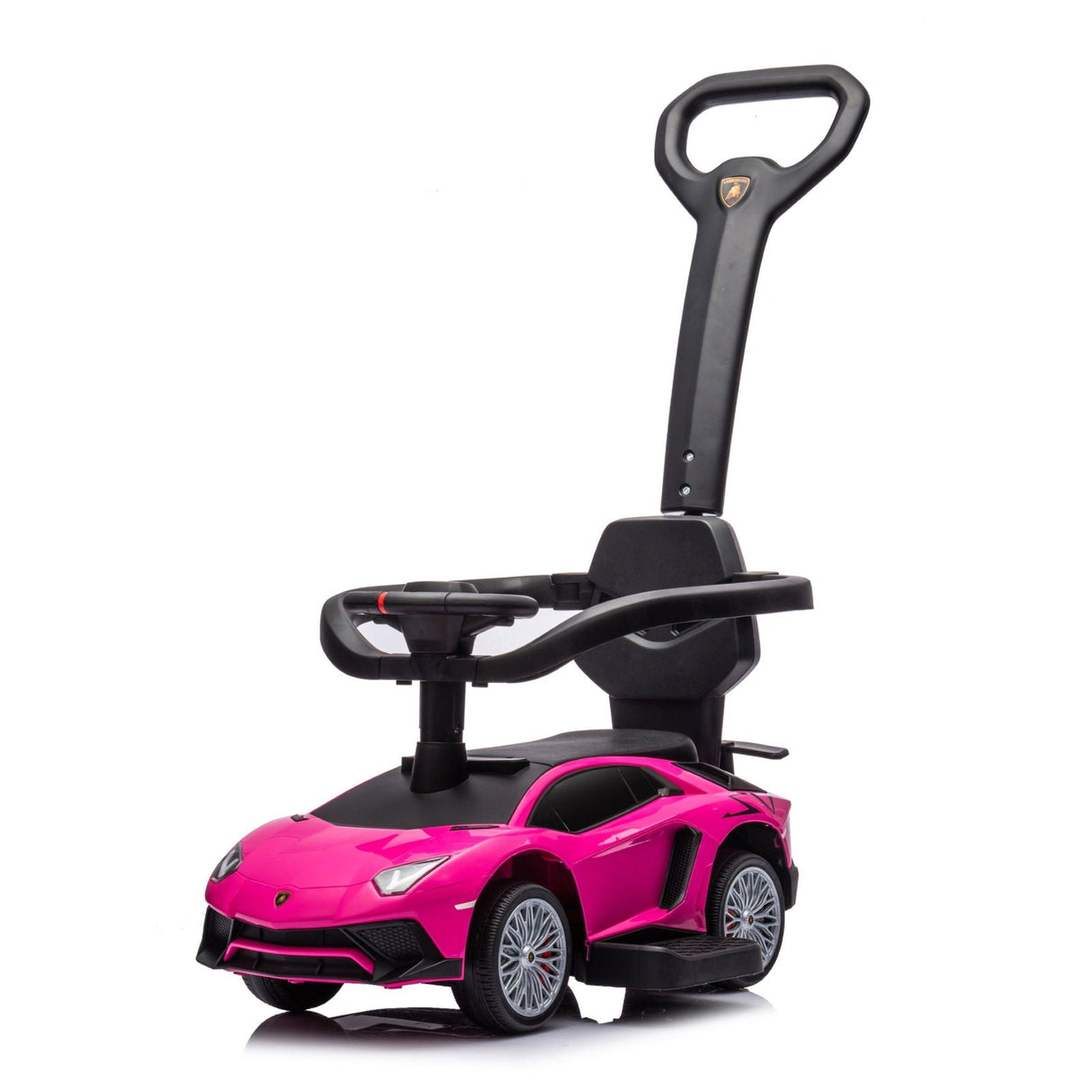 Official Lamborghini 3-in-1 Kids Push Ride-On Toy Car – Licensed Ride On with Lights, Music, and Safety Features