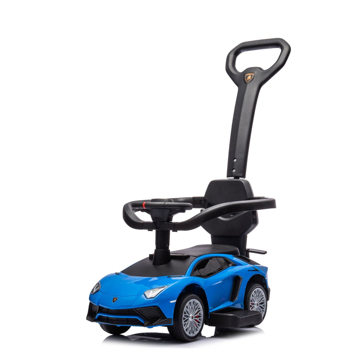 Official Lamborghini 3-in-1 Kids Push Ride-On Toy Car – Licensed Ride On with Lights, Music, and Safety Features