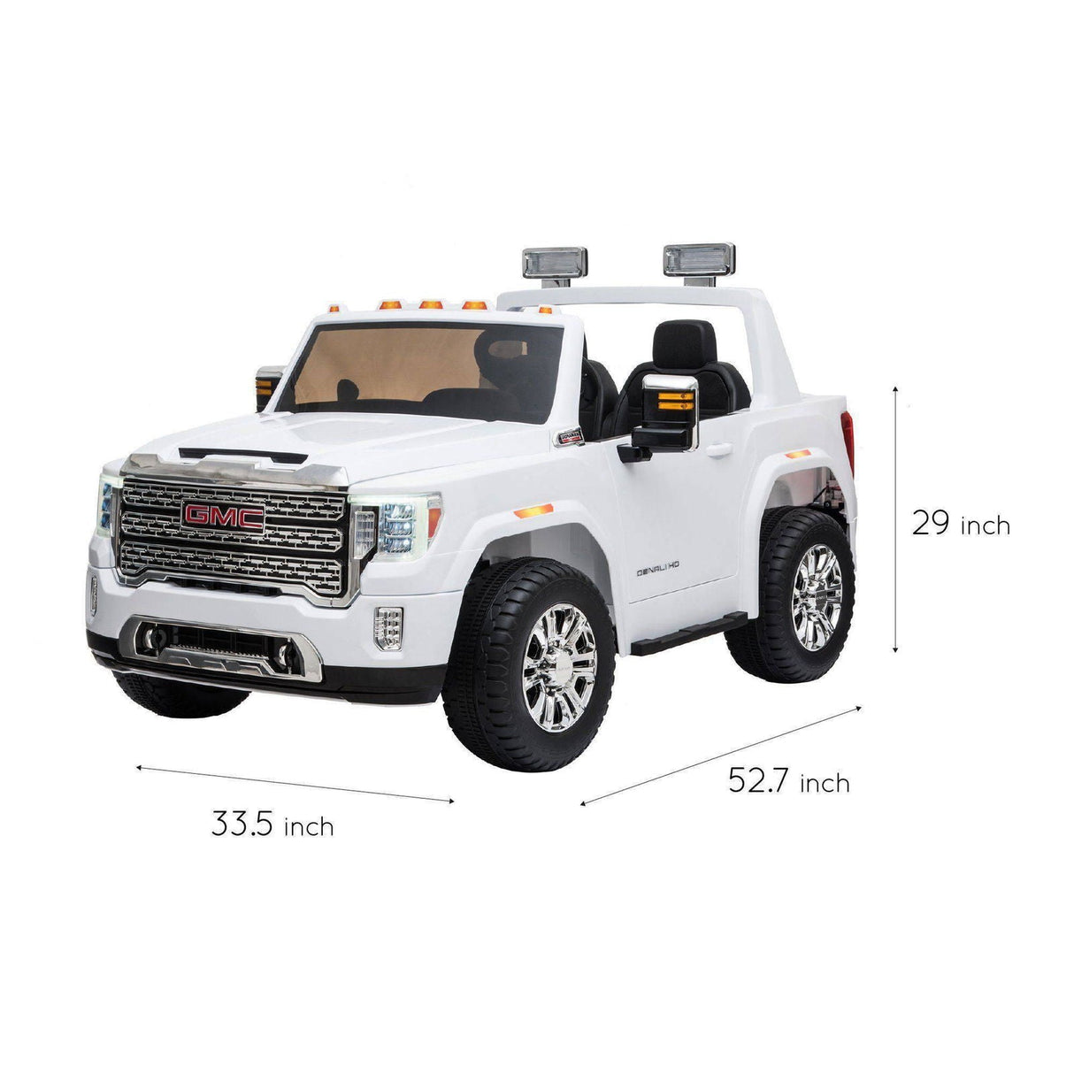 Licensed GMC Denali 24V 2-Seater Ride-On Truck with Remote Control – Luxury Pickup for Kids